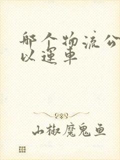 哪个物流公司可以运车封面