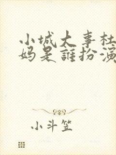 小城大事杜涛妈妈是谁扮演的