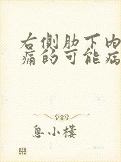 右侧肋下内部疼痛的可能病因