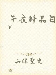 午夜精品日韩av封面