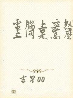 电脑上突然连不上网是怎么回事封面