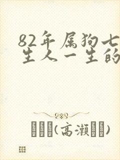 82年属狗七月生人一生的命运