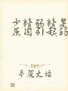 少精弱精是什么原因引起的