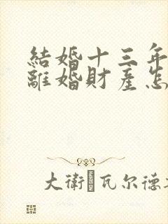 结婚十三年了,离婚财产怎么分配