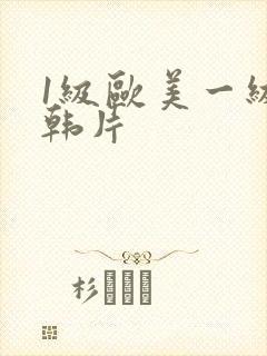 1级欧美一级日韩片