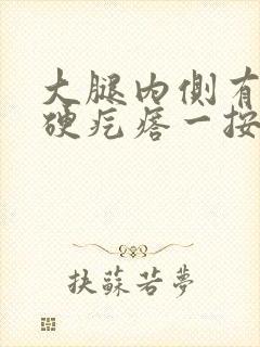 大腿内侧有一个硬疙瘩一按就疼怎么回事