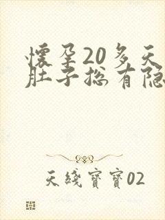 怀孕20多天小肚子总有隐隐痛正常吗