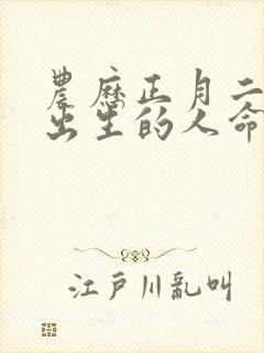 农历正月二十六出生的人命运