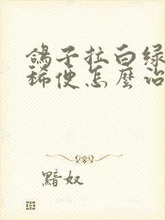 鸽子拉白绿色的稀便怎么治疗