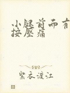 小腿前面有个包按压痛