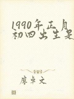 1990年正月初四出生是什么命