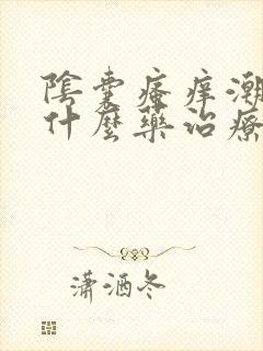 阴囊瘙痒潮湿用什么药治疗