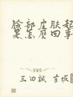 脸部皮肤起疙瘩是怎么回事