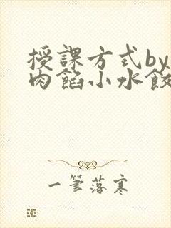 授课方式by 肉馅小水饺