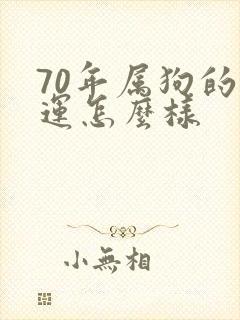 70年属狗的命运怎么样封面