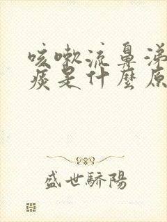 咳嗽流鼻涕有黄痰是什么原因