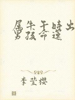 属牛午时出生的男孩命运