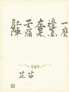 肚子左边一阵一阵痛是怎么回事