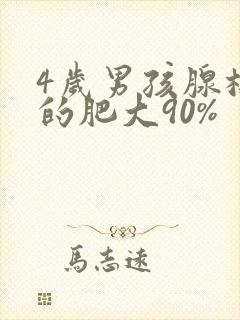 4岁男孩腺样体的肥大90%