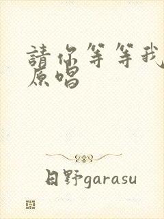 请你等等我歌曲原唱