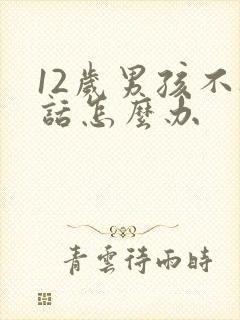 12岁男孩不听话怎么办