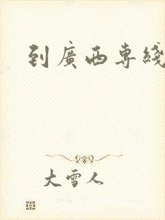 到广西专线物流