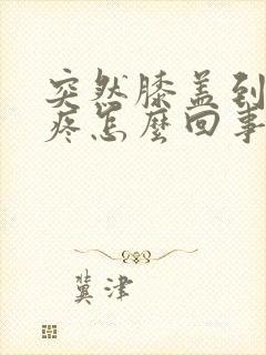 突然膝盖到大腿疼怎么回事封面