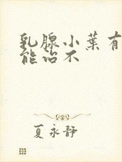 乳腺小叶有增生能治不