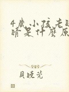 4岁小孩老眨眼睛是什么原因封面