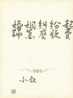 婚姻纠纷起诉律师怎么收费