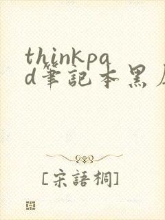 thinkpad笔记本黑屏开不了机