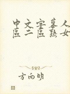 中文字幕人妻一区二区熟女