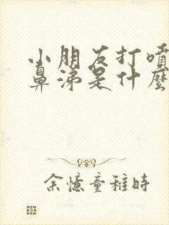 小朋友打喷嚏流鼻涕是什么原因封面