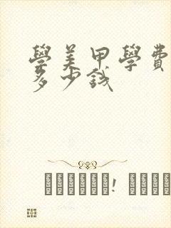 学美甲学费大概多少钱