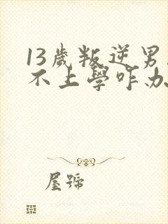 13岁叛逆男孩不上学咋办?