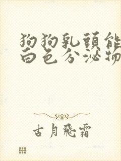 狗狗乳头能挤出白色分泌物是什么原因封面