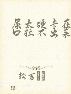 屎太硬卡在肛门口拉不出来怎么办