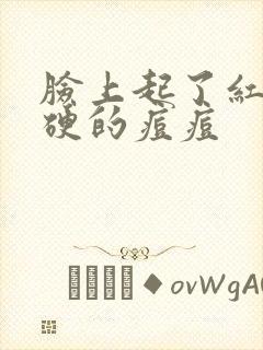 脸上起了红色硬硬的痘痘