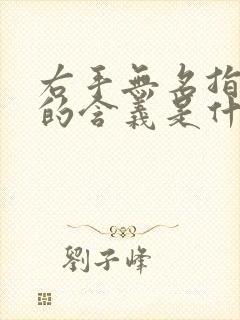 右手无名指戒指的含义是什么意思