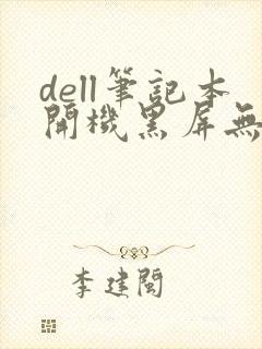 dell笔记本开机黑屏无法唤醒