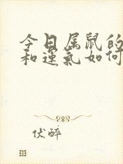 今日属鼠的财运和运气如何