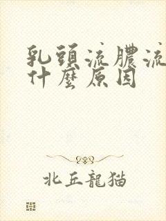 乳头流脓流血是什么原因封面