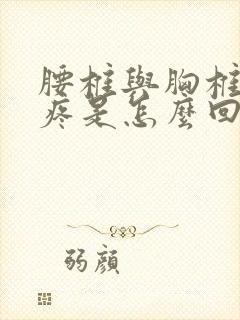 腰椎与胸椎之间疼是怎么回事