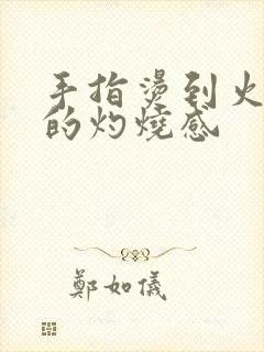 手指烫到火辣辣的灼烧感