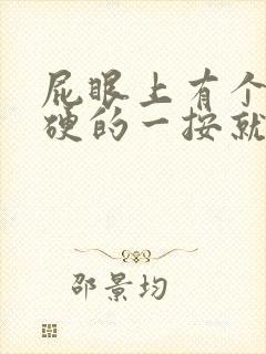 屁眼上有个包硬硬的一按就疼