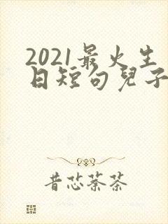 2021最火生日短句儿子