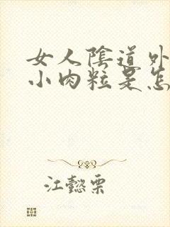 女人阴道外面起小肉粒是怎么回事