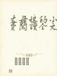 丈母娘的小说免费阅读全文最新章节封面