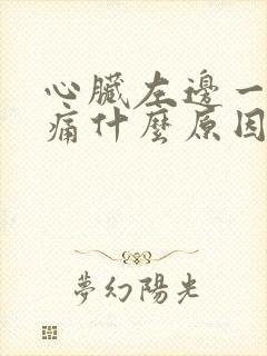 心脏左边一阵疼痛什么原因