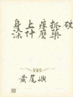 身上痒抓破皮了涂什么药